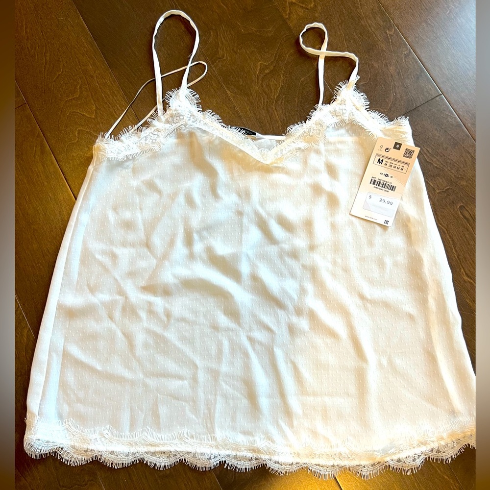 New -Zara White camisole
